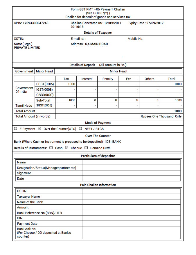 Gst payment process