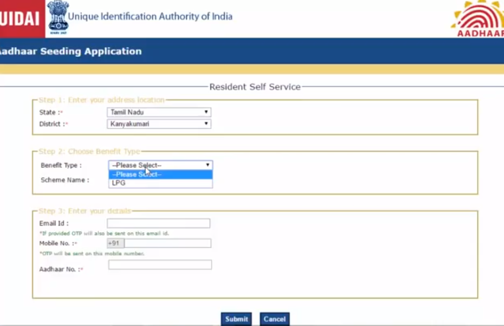Linking-Aadhaar-to-Ration-Card-Application
