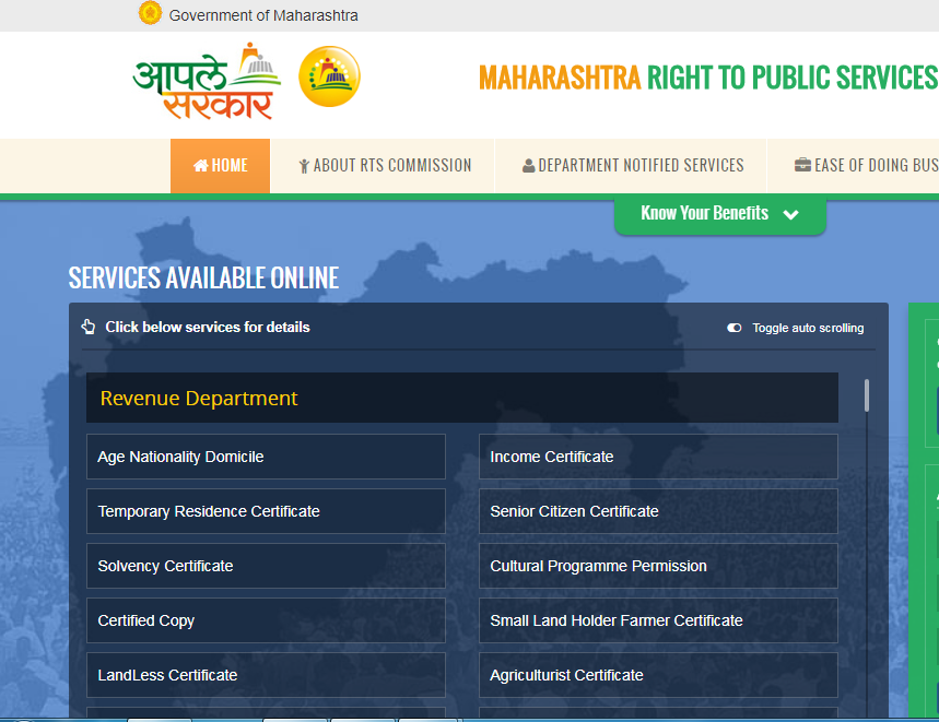 Maharashtra-Income-Certificate-Online-Service