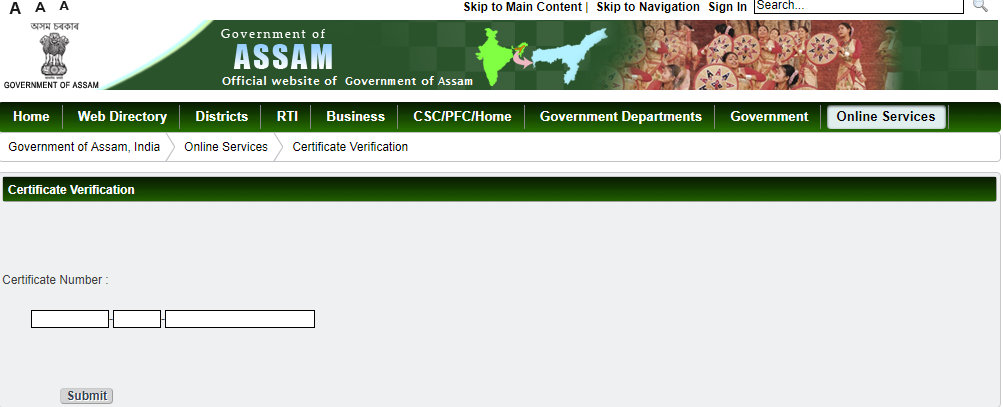 Assam-Caste-certificate-verification