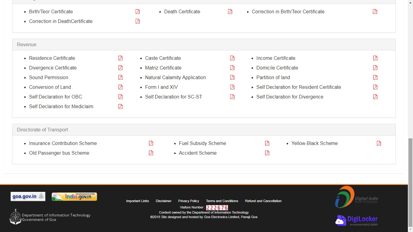Goa-Domicile-Certificate-Download-Application