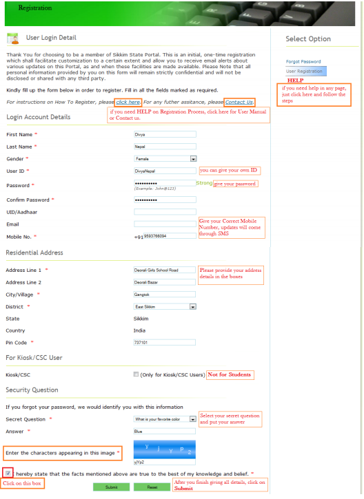 Sikkim-Domicile-Certificate-Portal-Registration