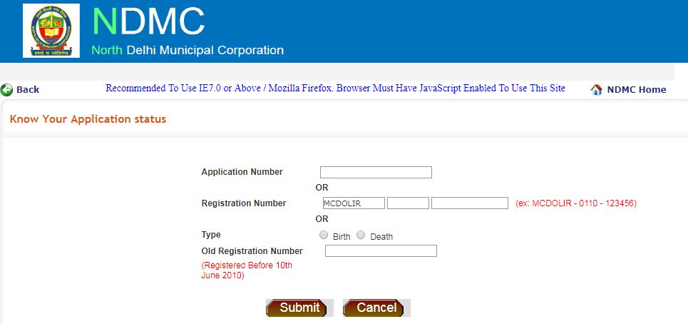 Application-Status-Delhi-Death-Certificate