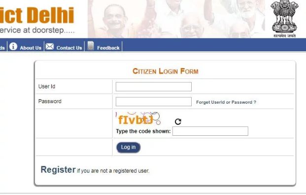 Delhi-Encumbrance-Certificate-Login-Form