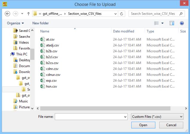 Image 18 Procedure to File GSTR 1 using Returns Offline Tool