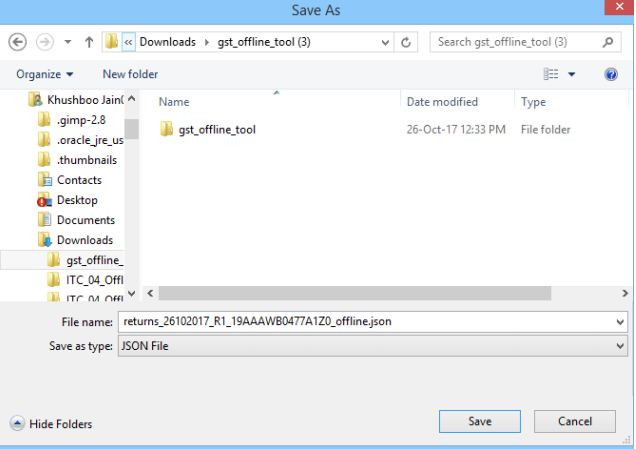 Image 23 Procedure to File GSTR 1 using Returns Offline Tool