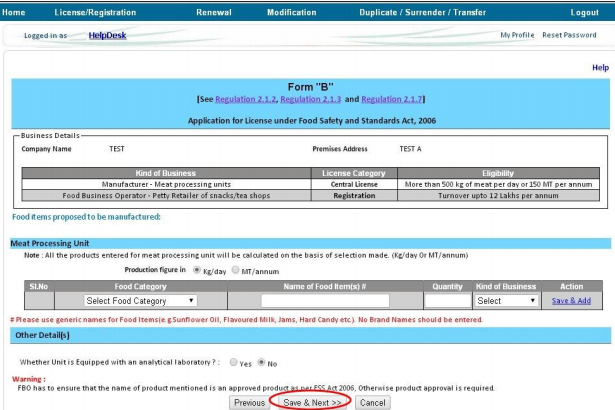 Rajasthan FSSAI Registration or License- Image 4