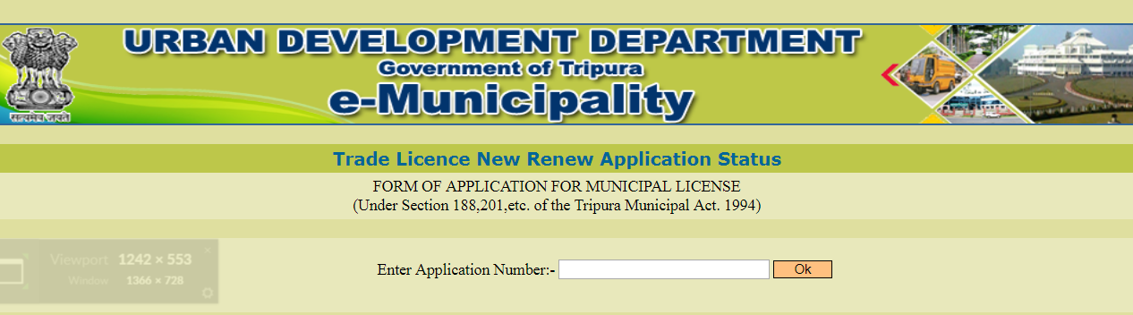 Status of Trade License - Tripura