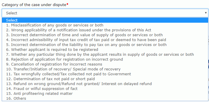 Step 11-Appeal Against GST Registration Order