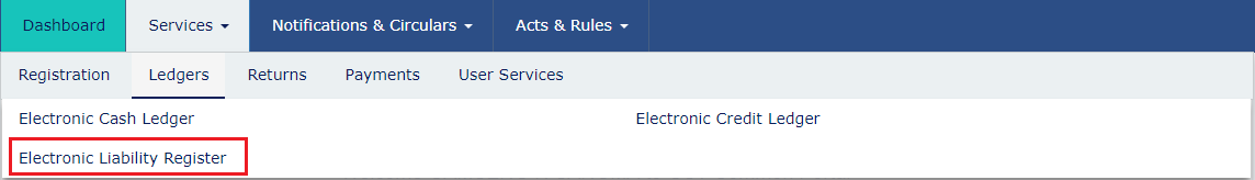 Step 3- Electronic Liability Register