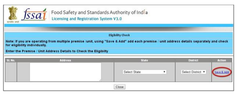 Step 6 - Kerala FSSAI Licensing and Registration