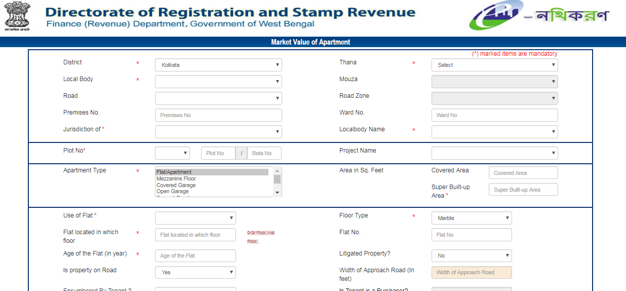 West Bengal Land Valuation Application Procedure IndiaFilings