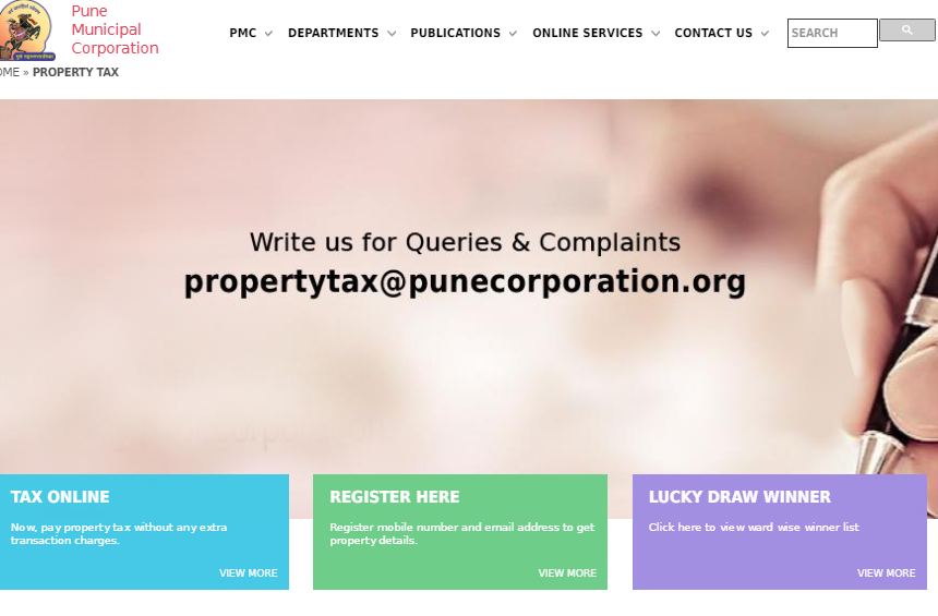 step 1 - Pune Property Tax