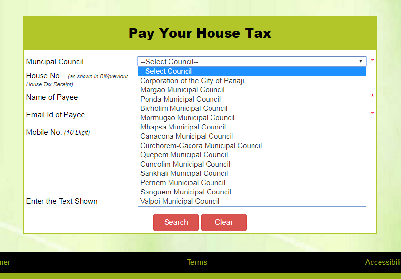 Step 3 - Panaji Property Tax