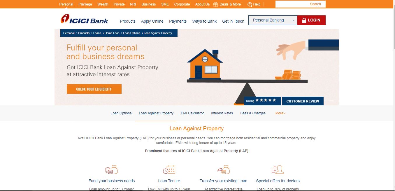 Image 1 ICICI Bank Loan Against Property