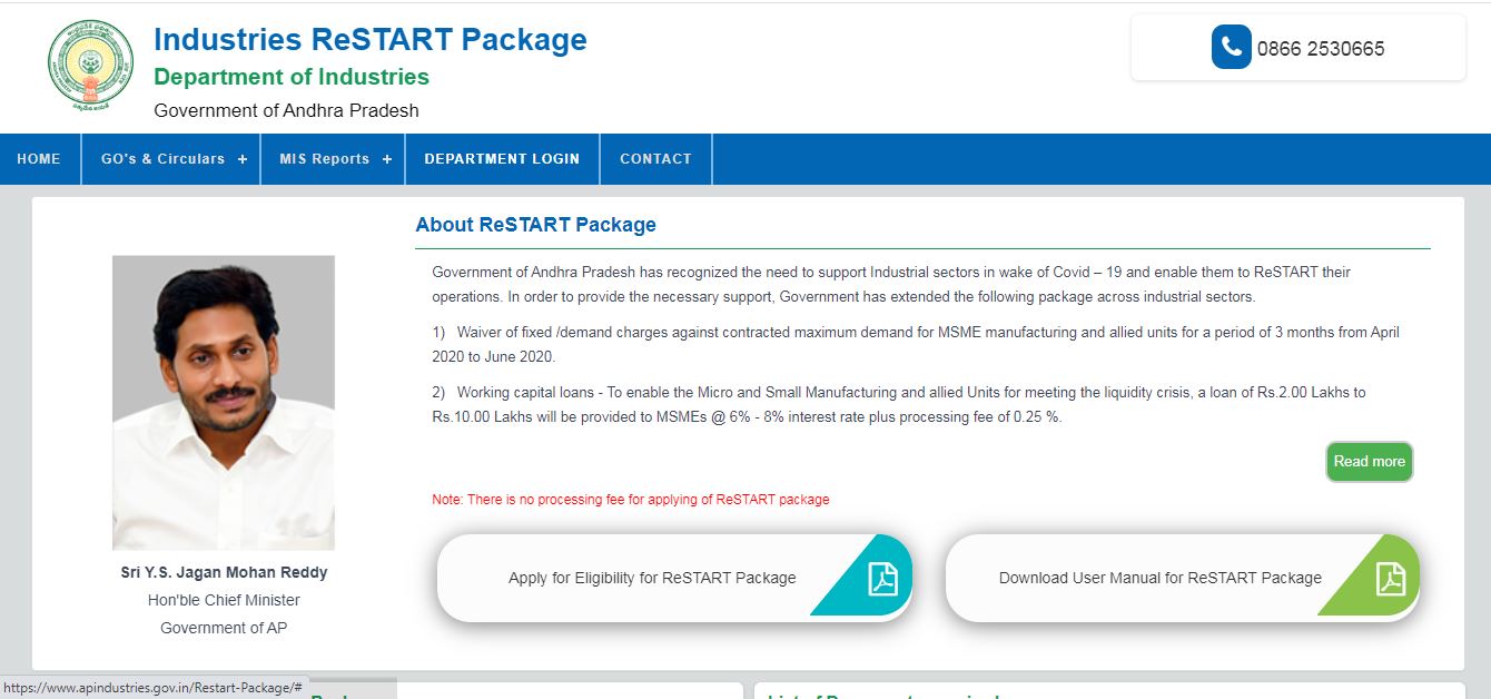 ReSTART Package for MSME - Home Page