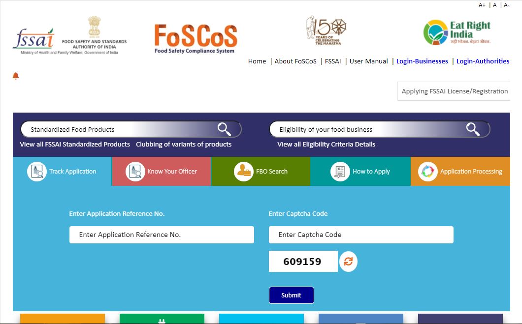 Procedure to Change Address in FSSAI License - FoSCoS