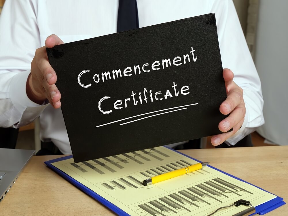 Certificate of Commencement of Business (COB)